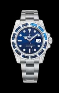 Rolex Submariner Date White Gold 40mm Automatic Sunburst Blue Dial - Pre-Owned <br/>Ref. 116659SABR-0001