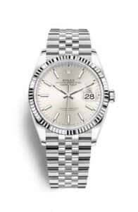 Rolex Datejust 36 Stainless Steel Silver Dial Jubilee Fluted Bezel
Ref. 126234-0013