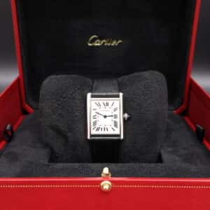 Cartier Tank Must Leather Steel Large Automatic 
WSTA0109