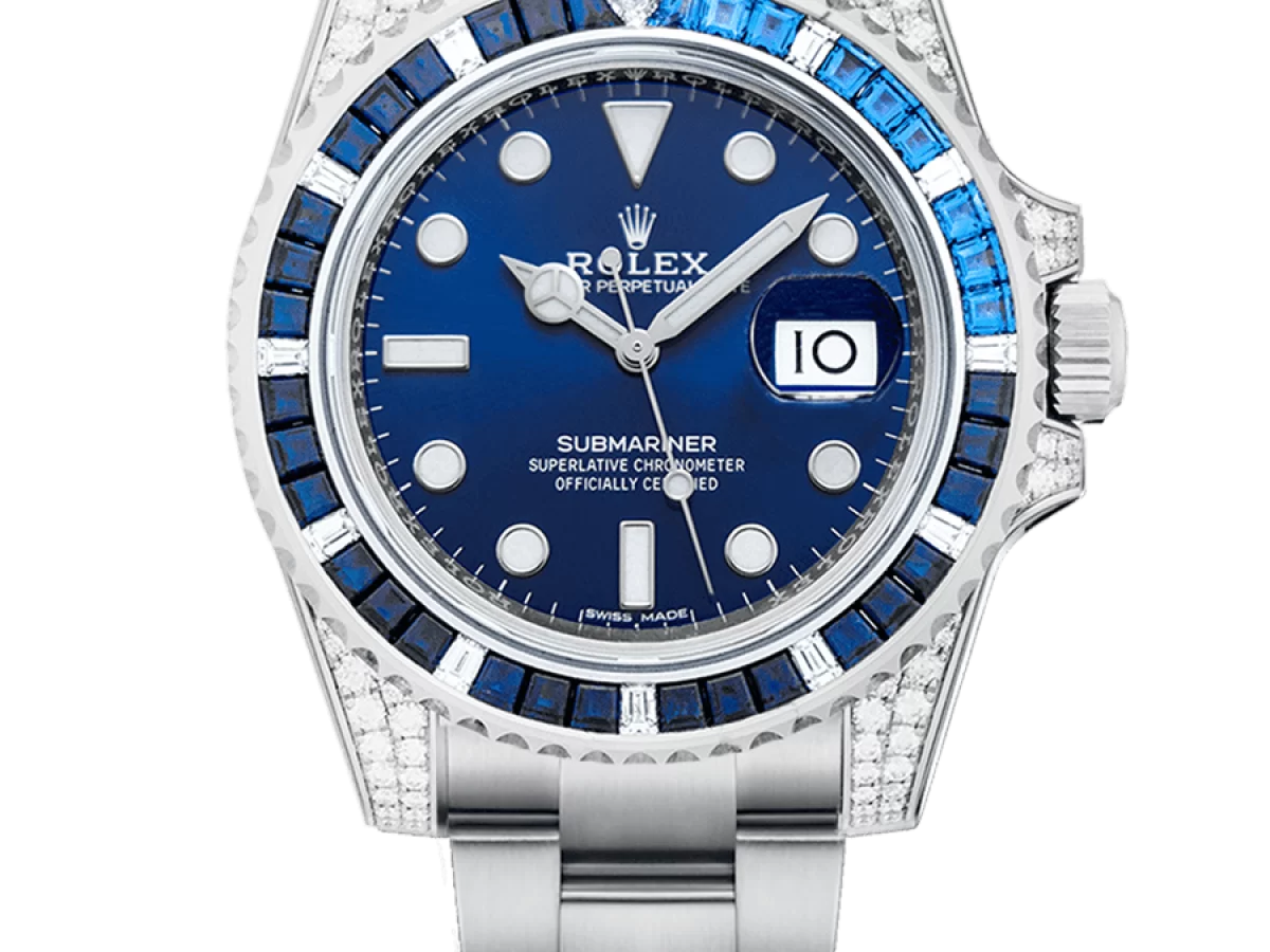 Rolex 116659SABR Submariner Date Blue Sapphire and Diamond Bezel Blue Dial  Watch - Luxury Watches USA