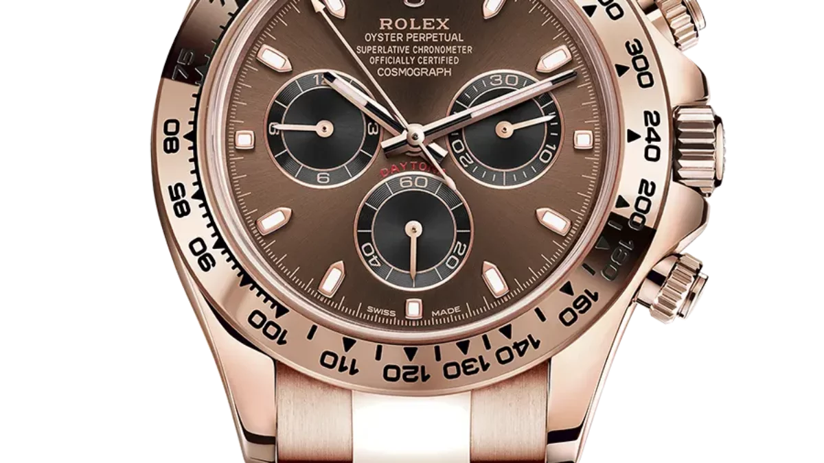 Rolex daytona everose shop gold chocolate dial