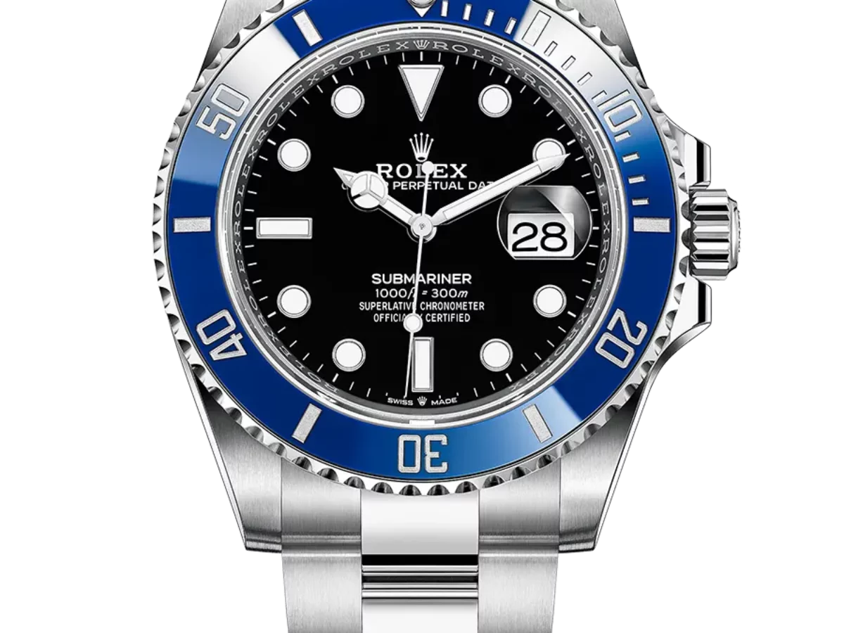 Rolex Submariner White Gold with Ceramic Blue Bezel 116619